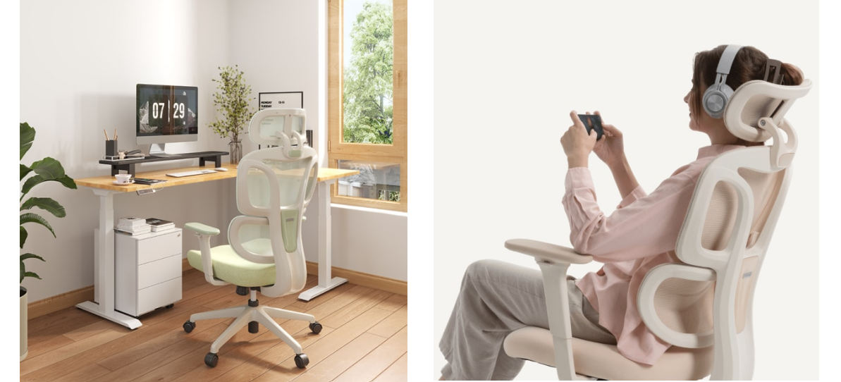 Farbenfroher ergonomischer Stuhl mit wolkenweichem Sitzkissen (BS5)